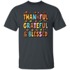 Groovy Thankful, Groovy Grateful, Blessed, Thanksgiving Unisex T-Shirt