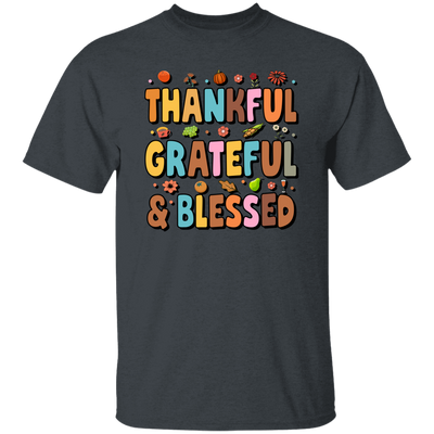 Groovy Thankful, Groovy Grateful, Blessed, Thanksgiving Unisex T-Shirt