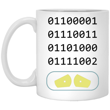 Binary Number, Number 0 And Number 1, Love Binary White Mug