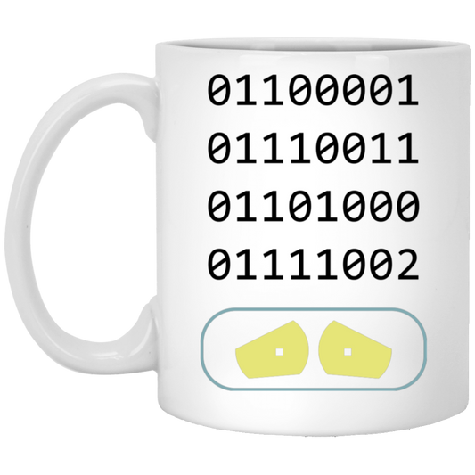 Binary Number, Number 0 And Number 1, Love Binary White Mug
