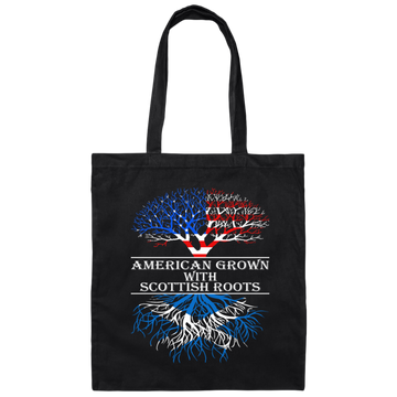 American Grown With Scottish Roots, American Roots Canvas Tote Bag
