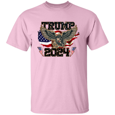 Trump 2024, Eagle American, PTSD American, American Flag Unisex T-Shirt