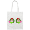 Funny Christmas, Grinch's Hands On The Boobs, Merry Titsmas, Merry Christmas, Trendy Chrismas Canvas Tote Bag