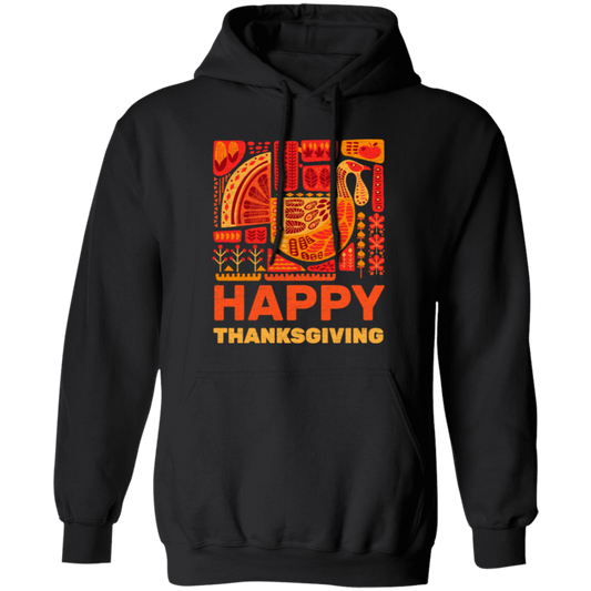 Give Thanks, Happy Thanksgiving Day, Love Thanksgiving, Best Retro Pullover Hoodie