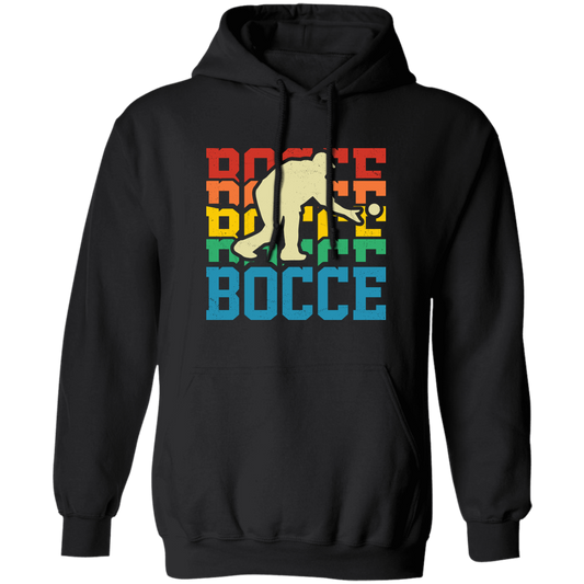 Retro Bocce, Bocce Ball, Bocci Ball, Vintage Boccie Pullover Hoodie