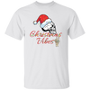 Christmas Vibes, Skull In Christmas, Skull Wear Christmas Hat, Merry Christmas, Trendy Christmas Unisex T-Shirt