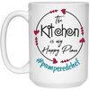 The Kitchen Is My Happy Place, Pampered Chef, Love Chef White Mug