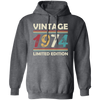 Vintage Birthday, 1974 Birthday, Retro 1974, Retro Birthday Pullover Hoodie