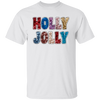 Holly Jolly, Sequin Holly Jolly, Blink Glitter Christmas, Merry Christmas, Trendy Christmas Unisex T-Shirt