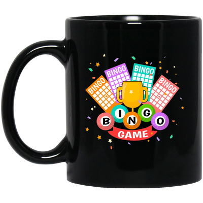 Bingo Trophy, Get The Trophy, Win The Game, Bingo Black Mug