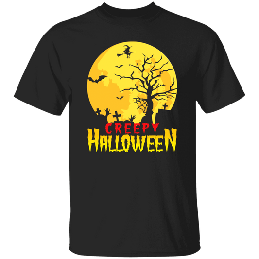 Creepy Gift, Funny Ghost Witch, Funny Halloween, Halloween Gift Unisex T-Shirt