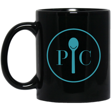 Pampered Logo, Love Pampered, Chef Logo, Love Chef Black Mug