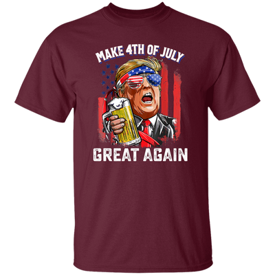 4th Of July Anniversary, Make 4th Of July Great Again, American Flag Unisex T-Shirt