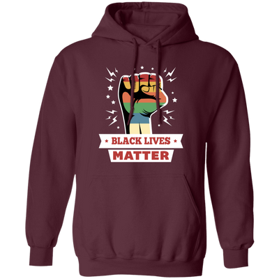 Black Lives Matter, Black History Month, Retro Black Love Life Pullover Hoodie