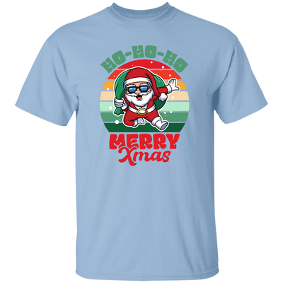 Ho Ho Ho Merry Xmas, Retro Christmas, Funny Santa, Merry Christmas, Trendy Christmas Unisex T-Shirt