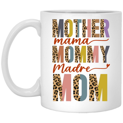 Mother's Day Gifts, Mama Groovy, American Mom, Madre, Mommy White Mug