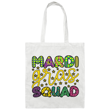 Mardi Gras Squad, Three Kings Day, Mardi Gras Festival Canvas Tote Bag