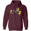 Banana Band, Banana Music Band, Banana Drum, Banana Guitarist, Banana Piano Pullover Hoodie