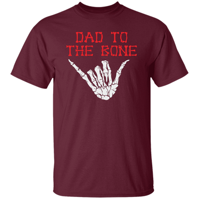 Dad To The Bone, Spooky Skeleton Hand, Funny Halloween, Trendy Halloween Unisex T-Shirt