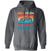 Retro Dad, The Man, The Cornhole Legend, Retro Cornhole Pullover Hoodie