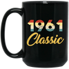 1961 Birthday Gift, Retro 1961 Birthday, Love 1961, Classic 1961 Black Mug