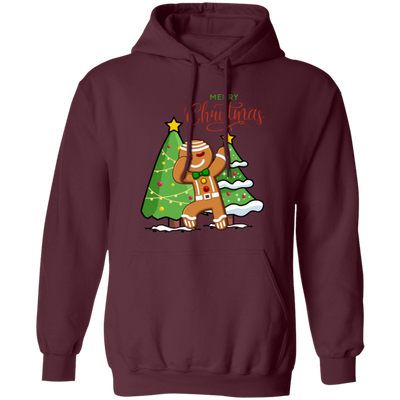 Funny Gingerbread, Dabbing Gingerbread, Funny Christmas, Merry Christmas, Trendy Christmas Pullover Hoodie