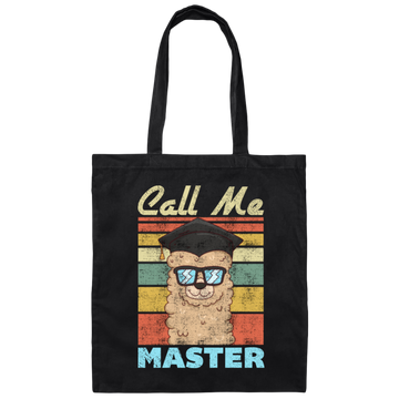 Intelligent Dog, Retro Best Dog, Call Me Master, Funny Dog, Vintage Canvas Tote Bag