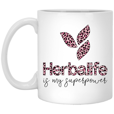 Herbalife New Logo Leopard White Mug