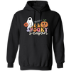 Spooky Season, Groovy Halloween, Boo And Bat Pullover Hoodie