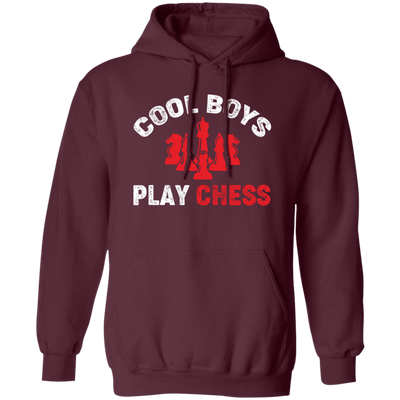 Cool Boys Play Chess, Chess Player, Chess Team Pullover Hoodie