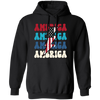 America, Flash America, American Flag, July 4th Pullover Hoodie