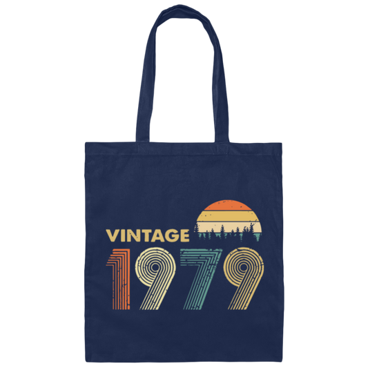 Vintage 1979 Warm Tree Colors Pictures Hipster, Vintage Warm Tree Canvas Tote Bag