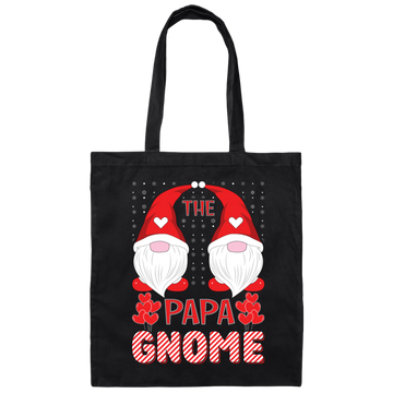 The Papa Gnome, Xmas Gnome, Merry Christmas Canvas Tote Bag
