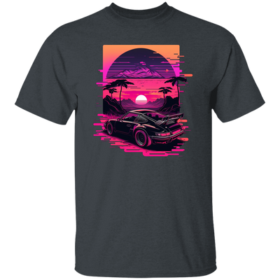 Race Car, Car Lover, Racing Car In Neon, Best Car Gift, Car On Race Unisex T-Shirt