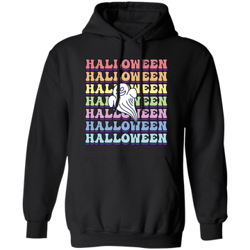 Halloween Party, Ghost Halloween, Groovy Halloween Pullover Hoodie