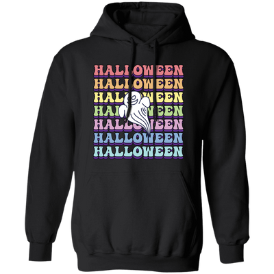 Halloween Party, Ghost Halloween, Groovy Halloween Pullover Hoodie