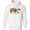 Peace Love Teach, Colorful Peace, Leopard Love Pullover Hoodie