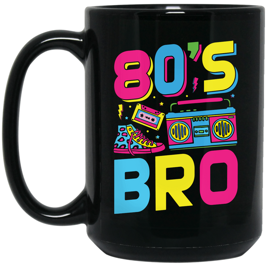 80's Bro, 80s Style, Disco Style, Cassette, Sneakers Black Mug