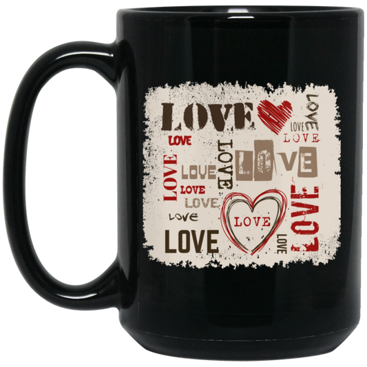 Love Design, Love Text, Valentine Design, Best Valentine Gift, Valentine's Day, Trendy Valentine Black Mug