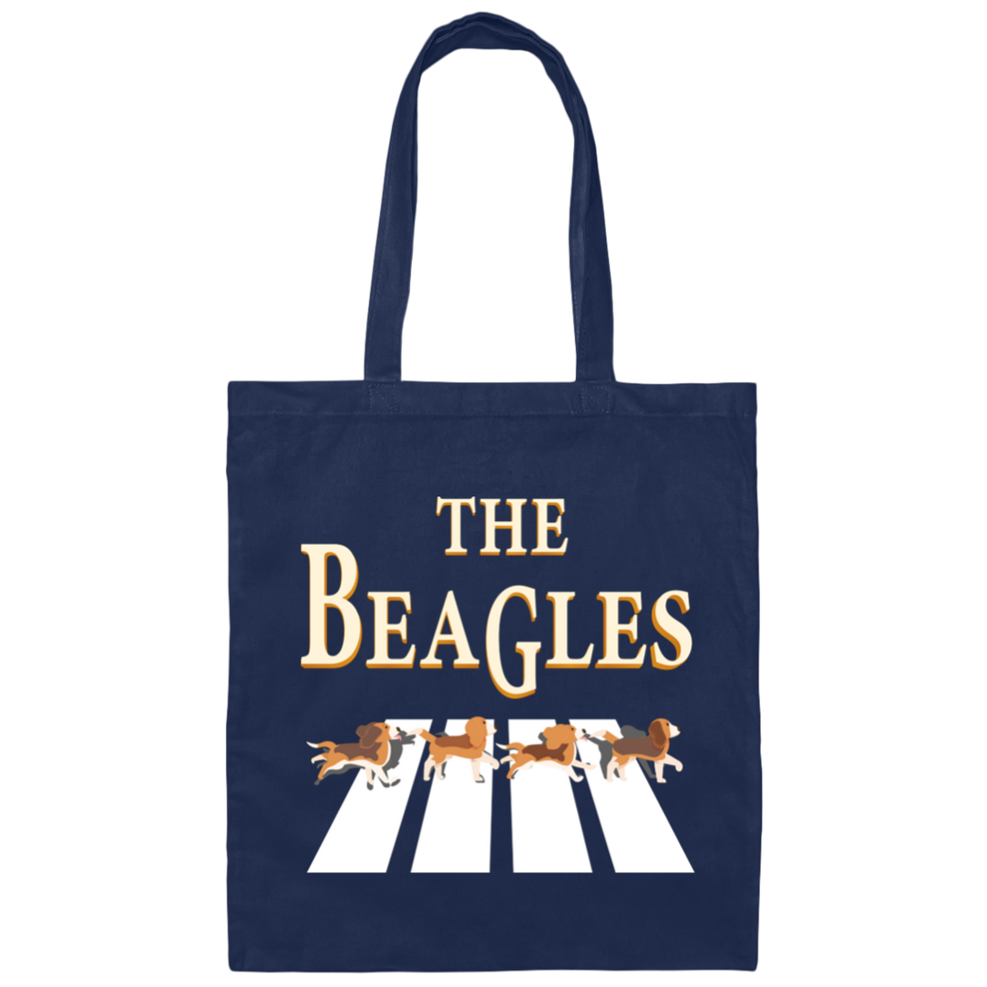 The Beagles, Dogs Hunt Bunnies, 4 Dogs, Beagle Dogs Canvas Tote Bag