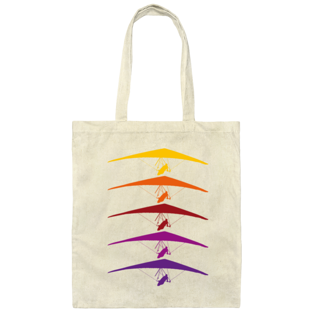 Hang Glider Retro Perfect Gift For Passionate Hang-gliders Kite Tandem Flight Canvas Tote Bag