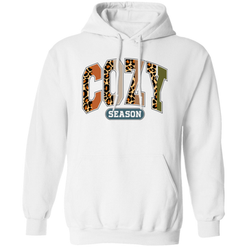 Cozy Season, Leopard Cozy, Leopard Cozy Season Pullover Hoodie
