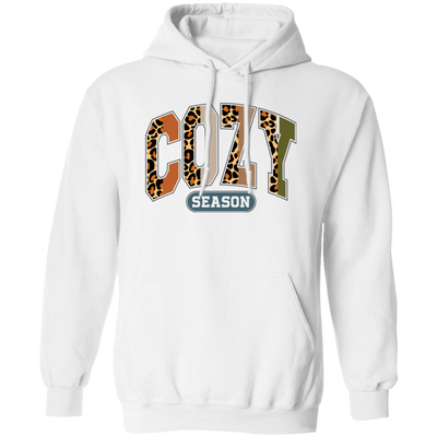 Cozy Season, Leopard Cozy, Leopard Cozy Season Pullover Hoodie