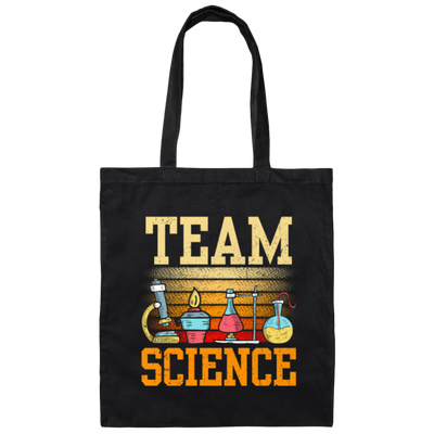 Love My Science Team Retro Scientist Canvas Tote Bag