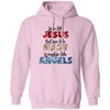 Love Like Jesus, Believe Like Mary, Worship Like Angels Pullover Hoodie