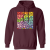 Celebrate Minds Of All Kinds, Colorfull Flower Pullover Hoodie