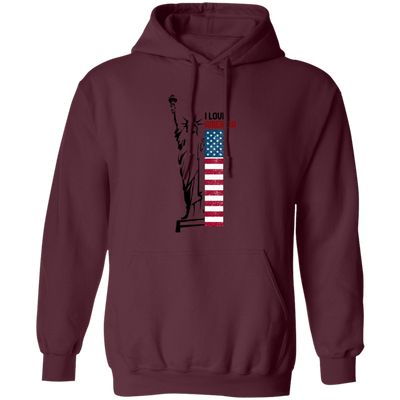 I Love America, Statue of Liberty, American Liberty Pullover Hoodie