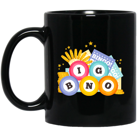 Bingo Game, Love Bingo, Best Bingo, Win The Lottery, Better Life Black Mug