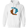 Koi Fish, Two Fishes Together, Good Luck, Prosperity, Perseverance Pullover Hoodie