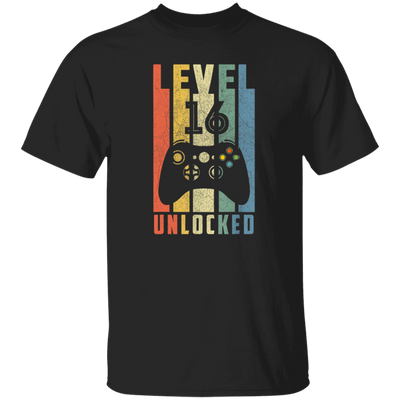 Level 16 Unlocked, 16th Video Gamer, 16th Birthday Gift, Retro 16th Gift Unisex T-Shirt